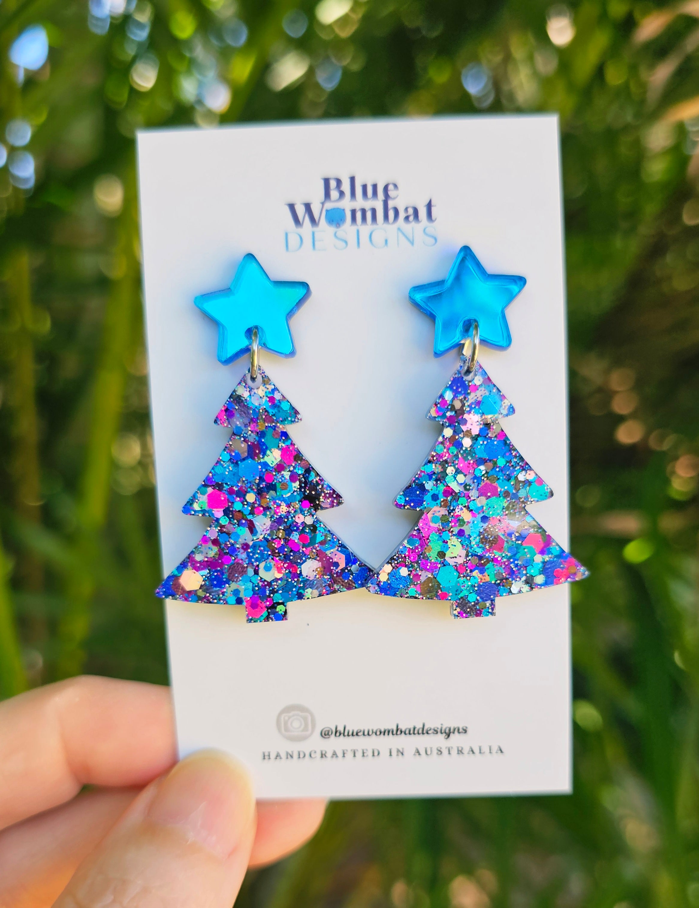 Christmas Resin Earrings Bon Bon Gift Box 4 Pack Set