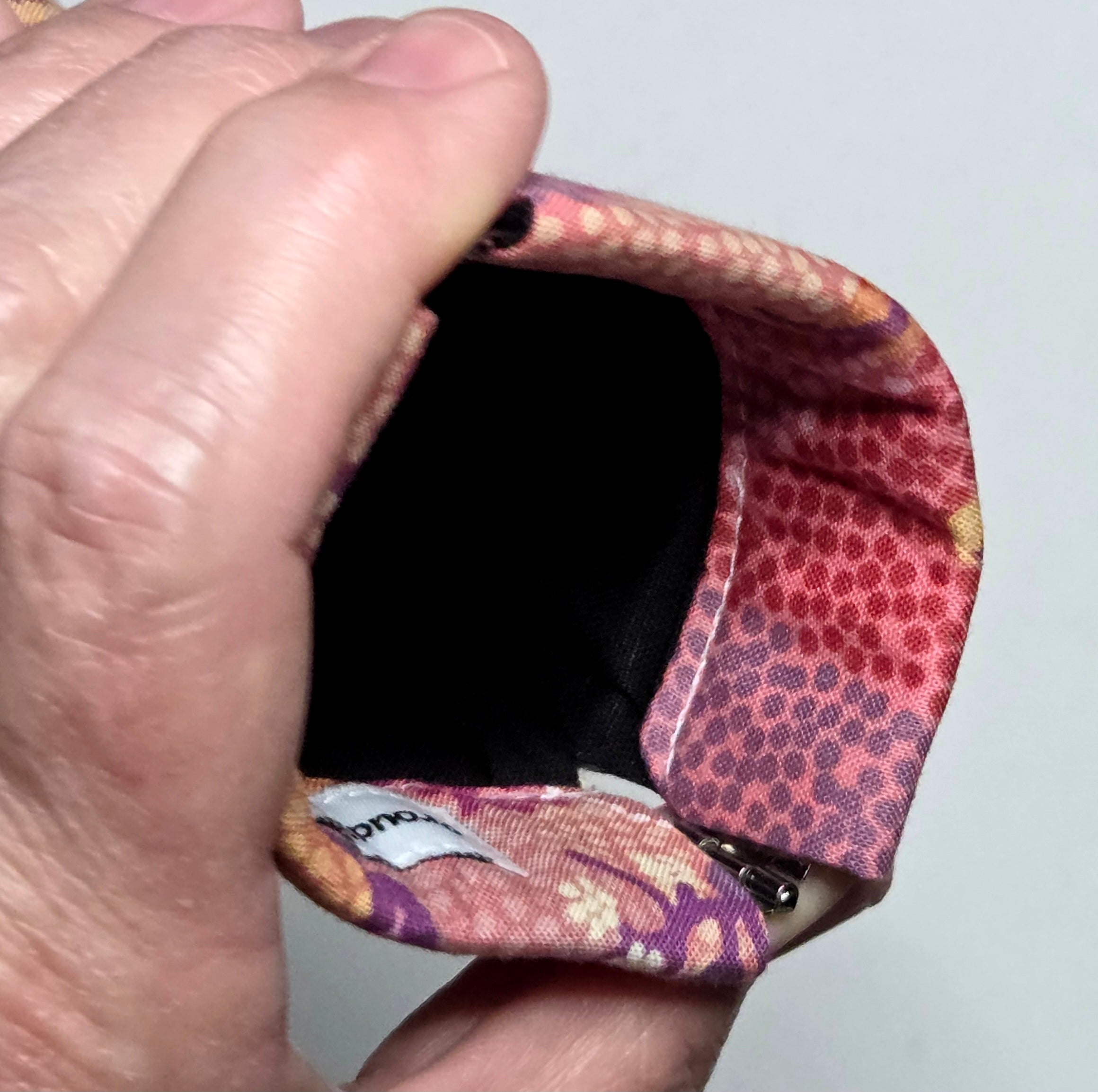 Sunglasses Pouch with a Pink Indigenous Dot Print design