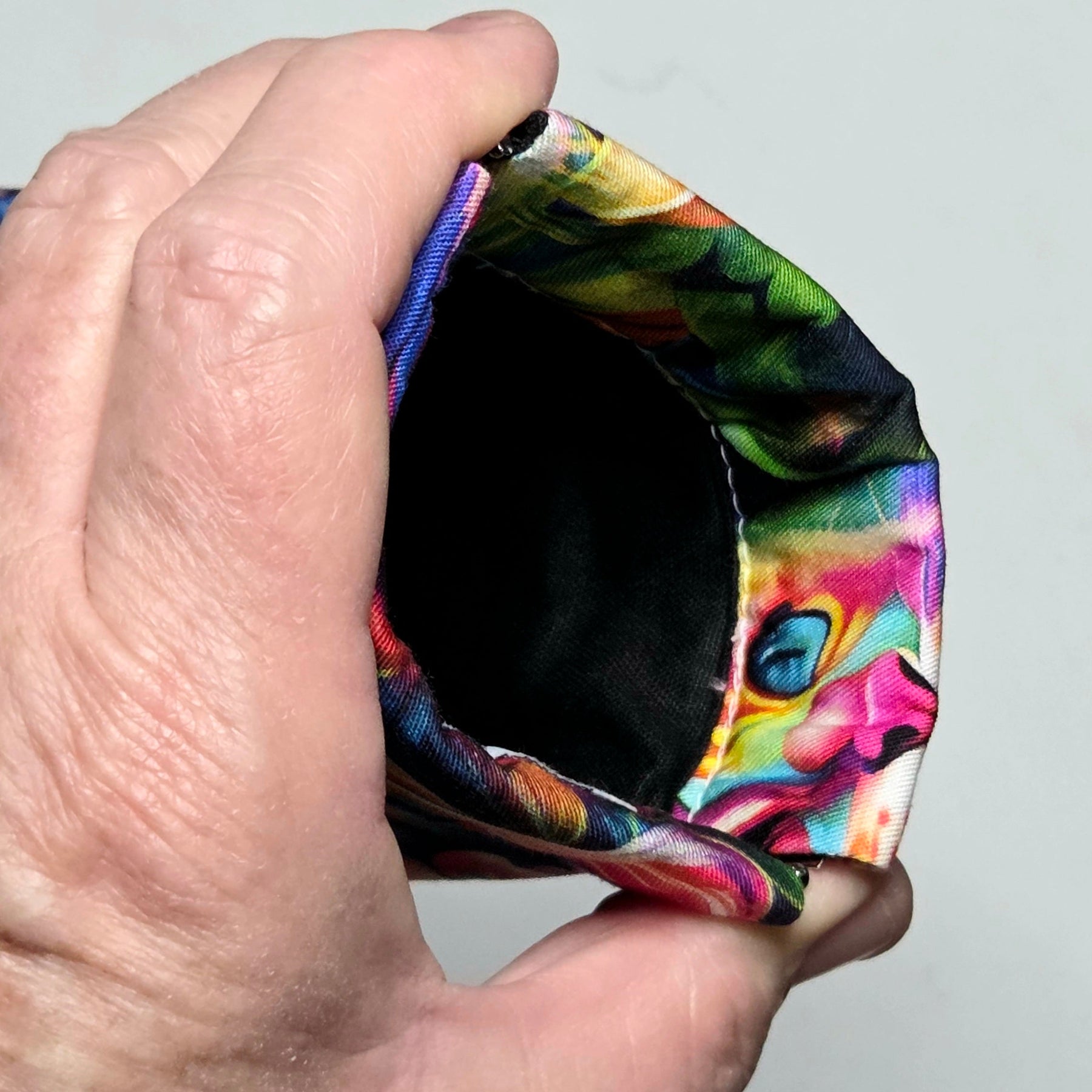 Sunglasses Pouch in Colourful Cat Fabric