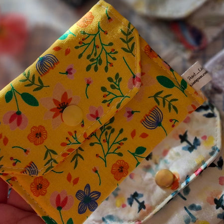 Floral Coin Purse with Zipper