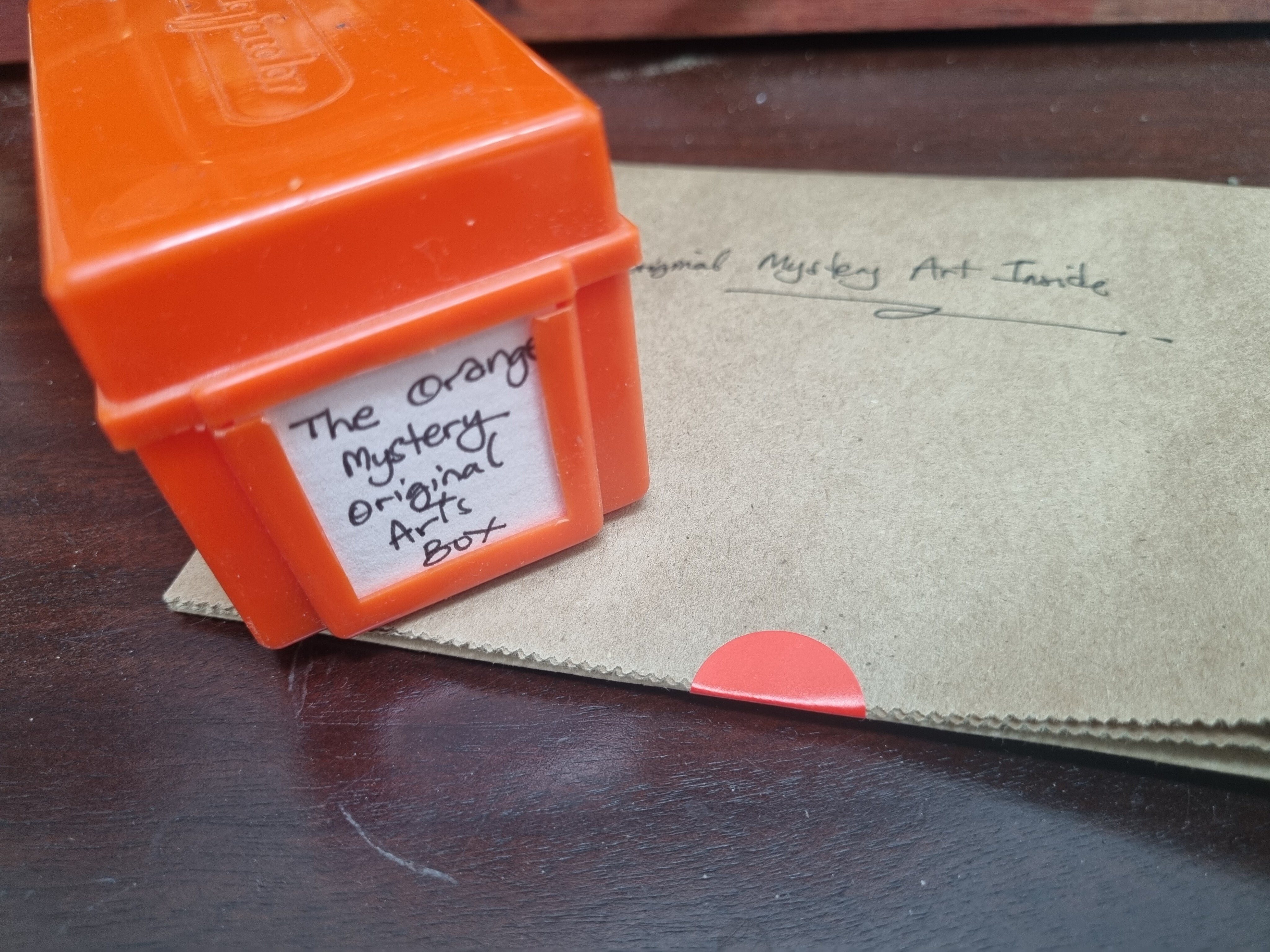 The Orange Mystery Original Art Box - Where vintage charm meets hidden creativity