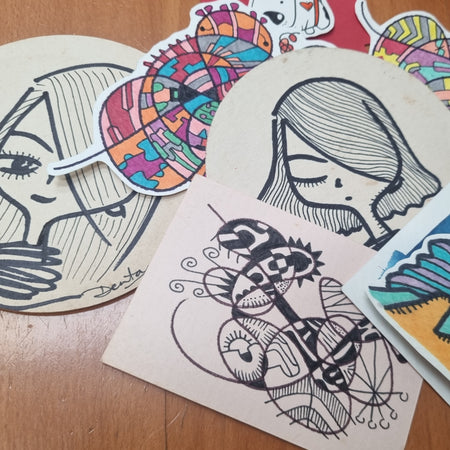 The Orange Mystery Original Art Box - Where vintage charm meets hidden creativity