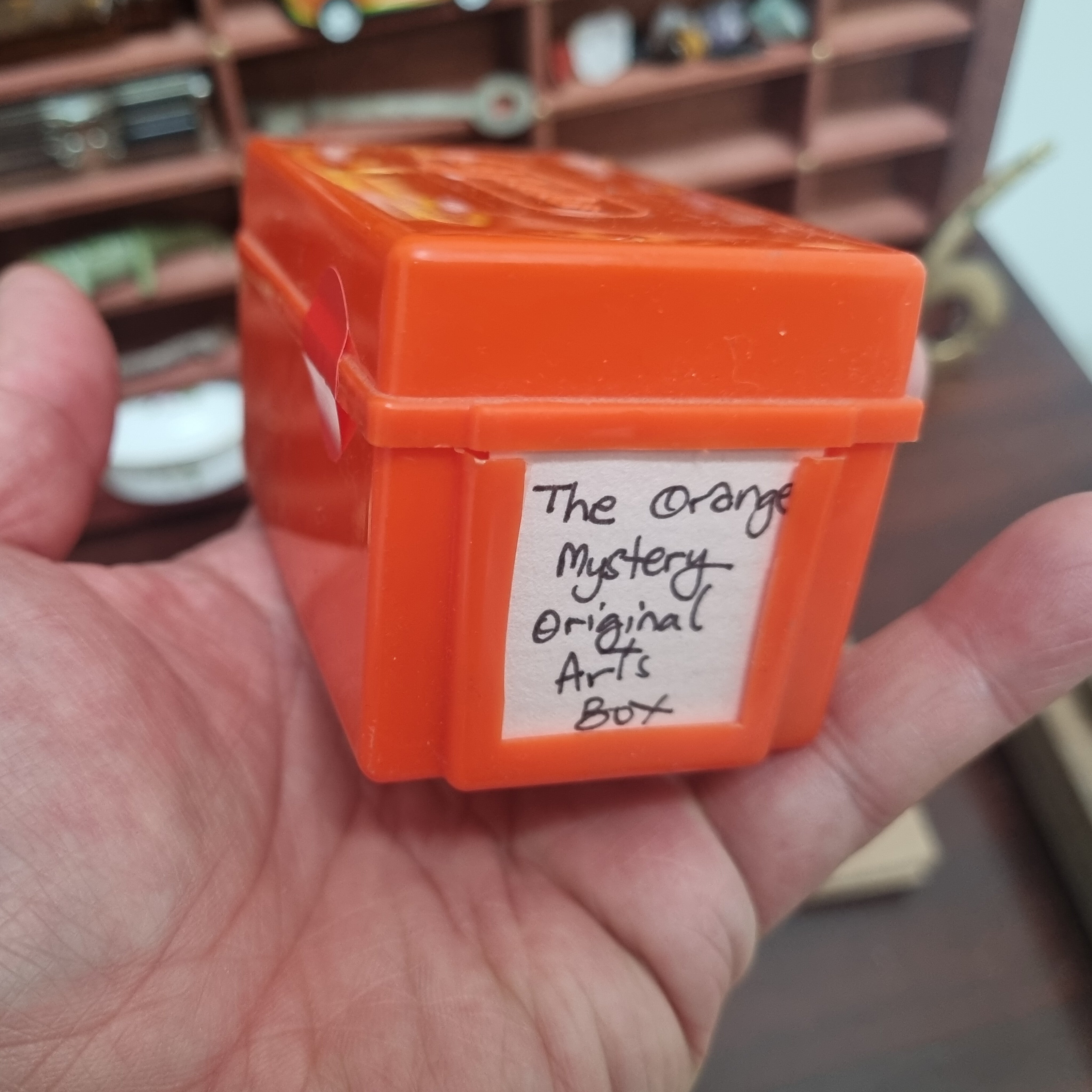 The Orange Mystery Original Art Box - Where vintage charm meets hidden creativity
