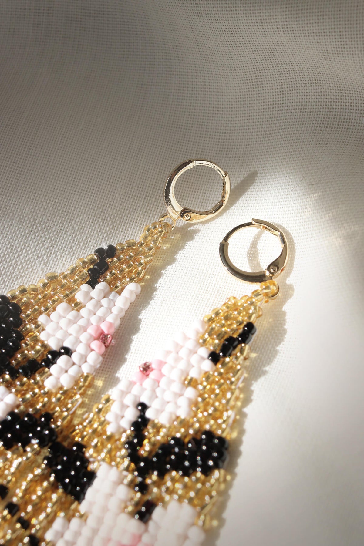 Flora Drops Beaded Earrings