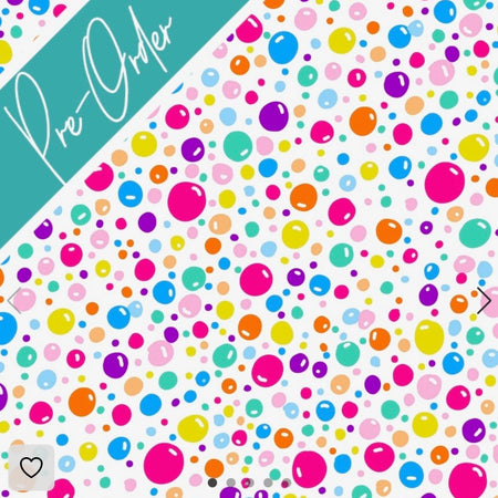 PRE-ORDER Water-resistant wet bags (Colourful Bubbles - Annette Winter Designs)