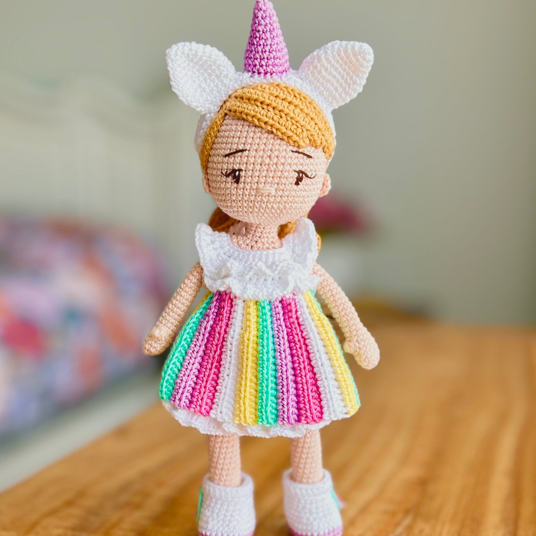 Custom Crochet | Unicorn Doll | Starlight | 25cm | Made To Order
