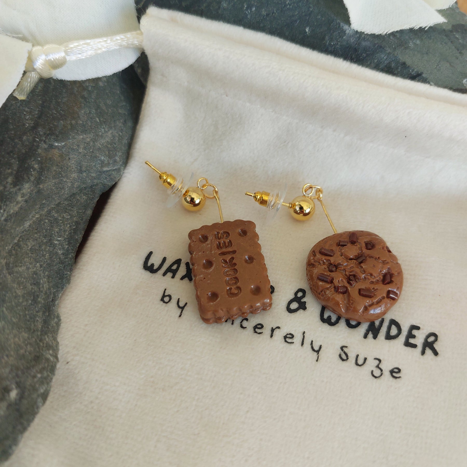 Cookie Earrings | Food Inspired Statement Earrings