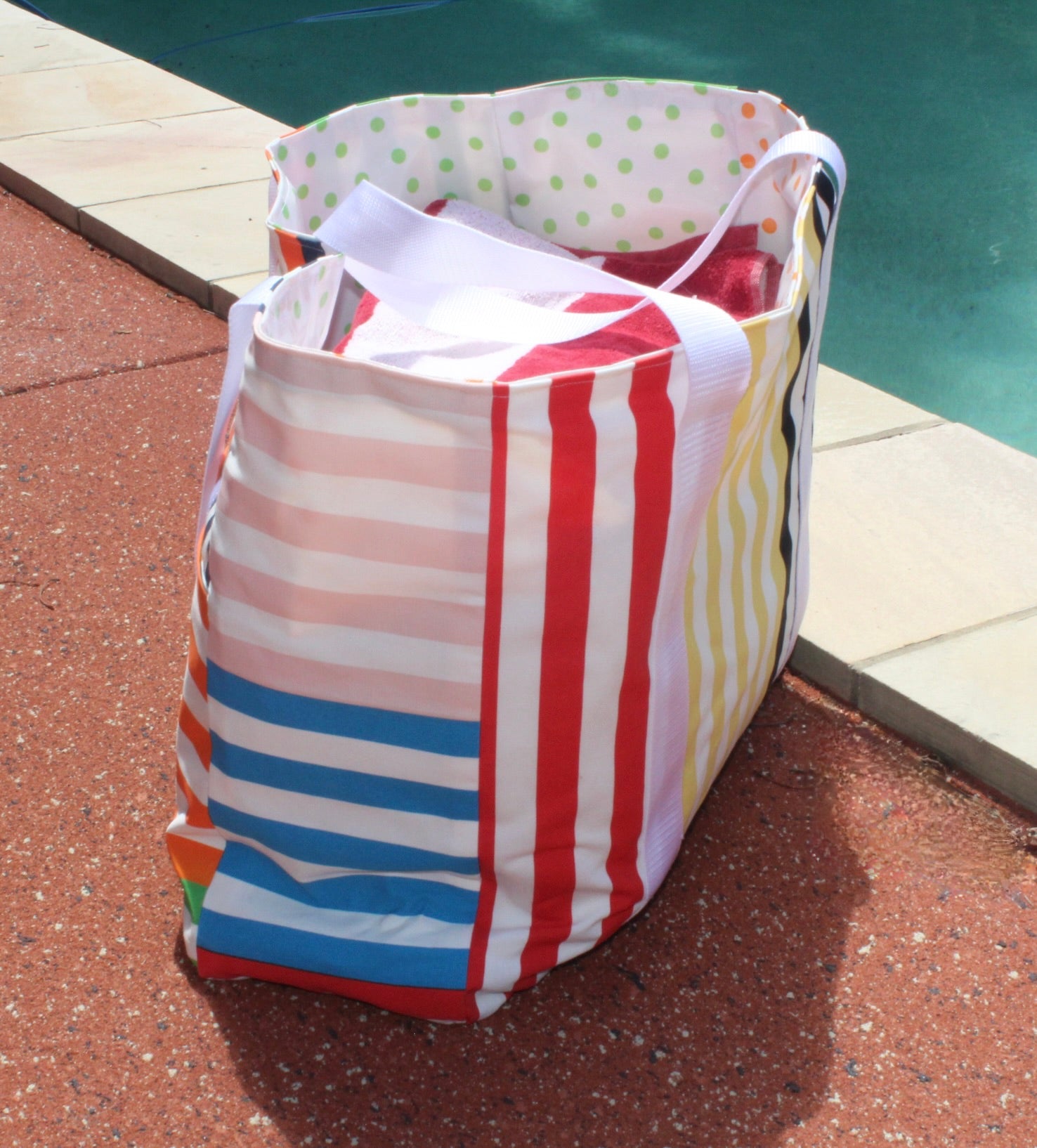 Striped Beach Bag