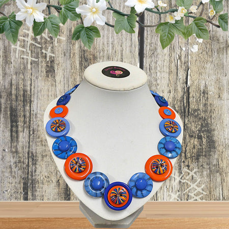 Button necklace - Fiesta