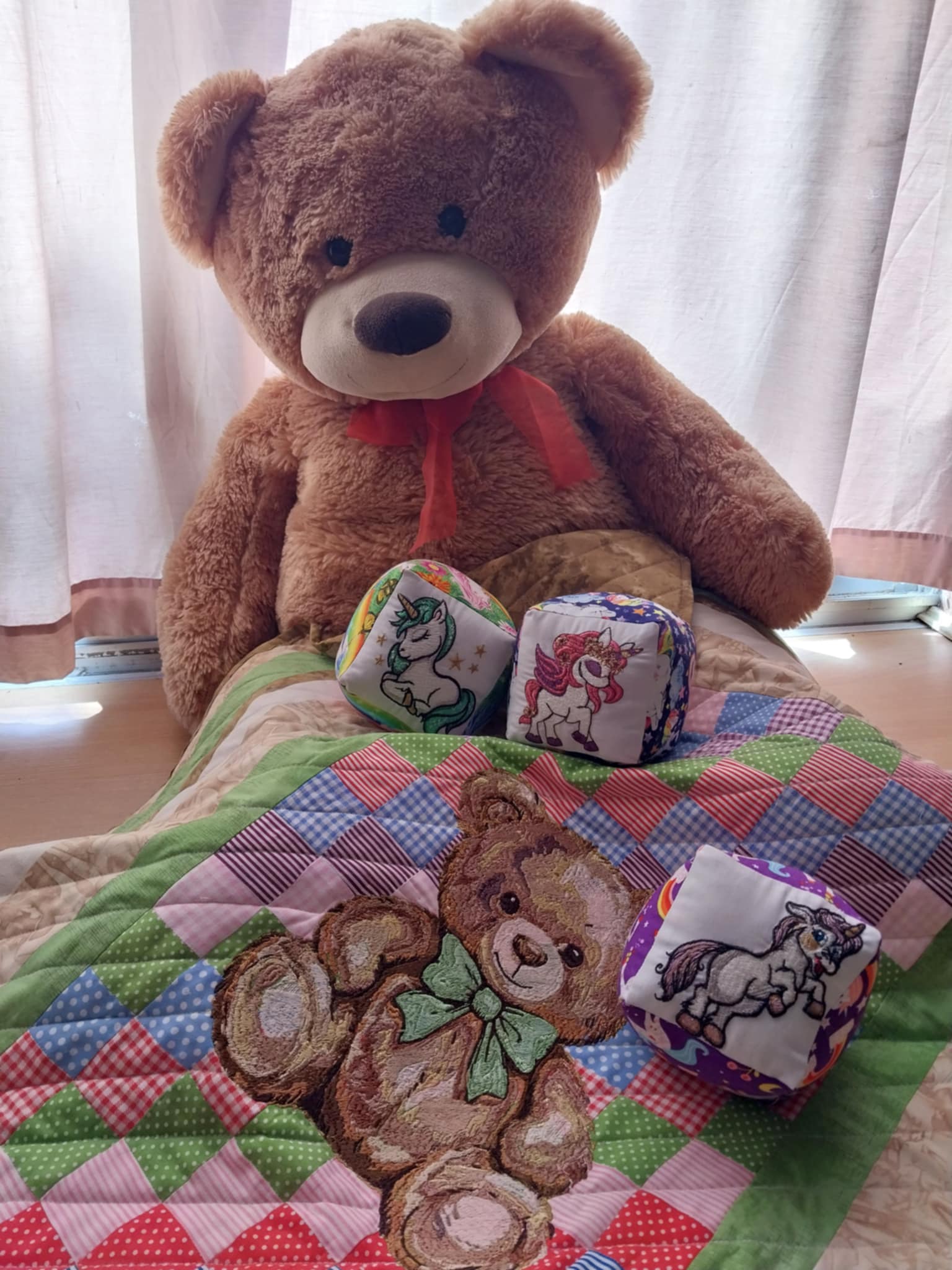 "Unicorns" Soft Baby Blocks