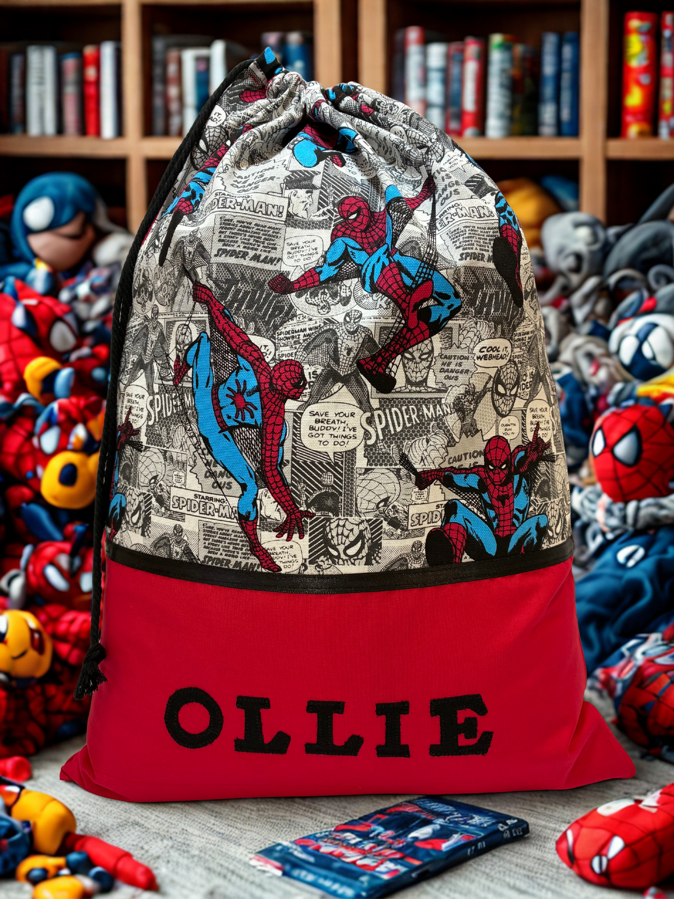 Children's Library Bag , Handmade, Personalised