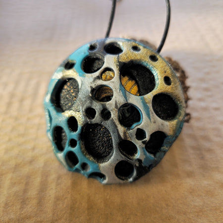 CELESTIAL HOLLOWS PENDANT - ARTISAN POLYMER CLAY
