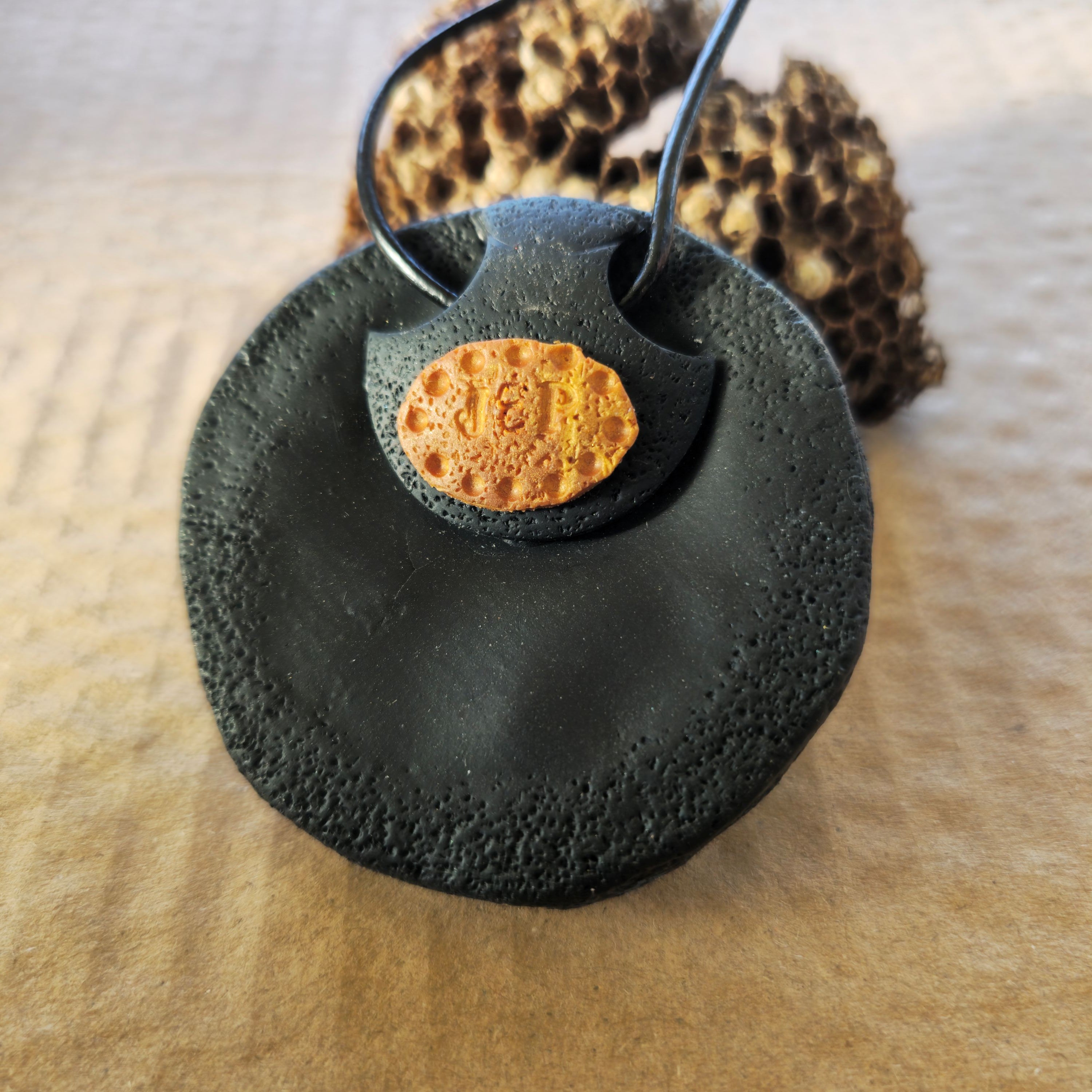 CELESTIAL HOLLOWS PENDANT - ARTISAN POLYMER CLAY