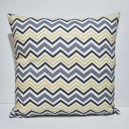 Geometric Cushion Covers-Grey and Yellow- Modern living-45x45cm