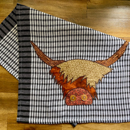 Highland Cow Tea Towel