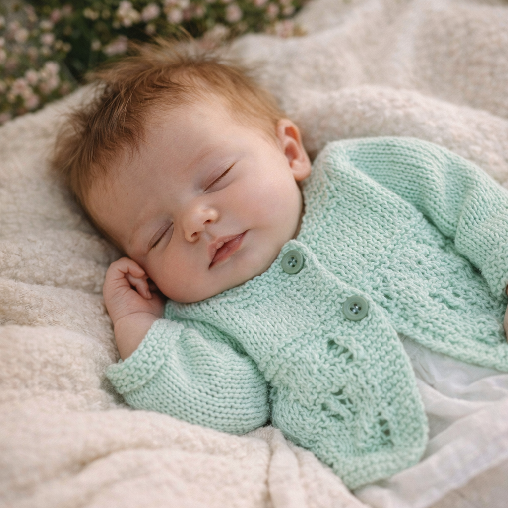 Handmade Knitted Baby Jacket