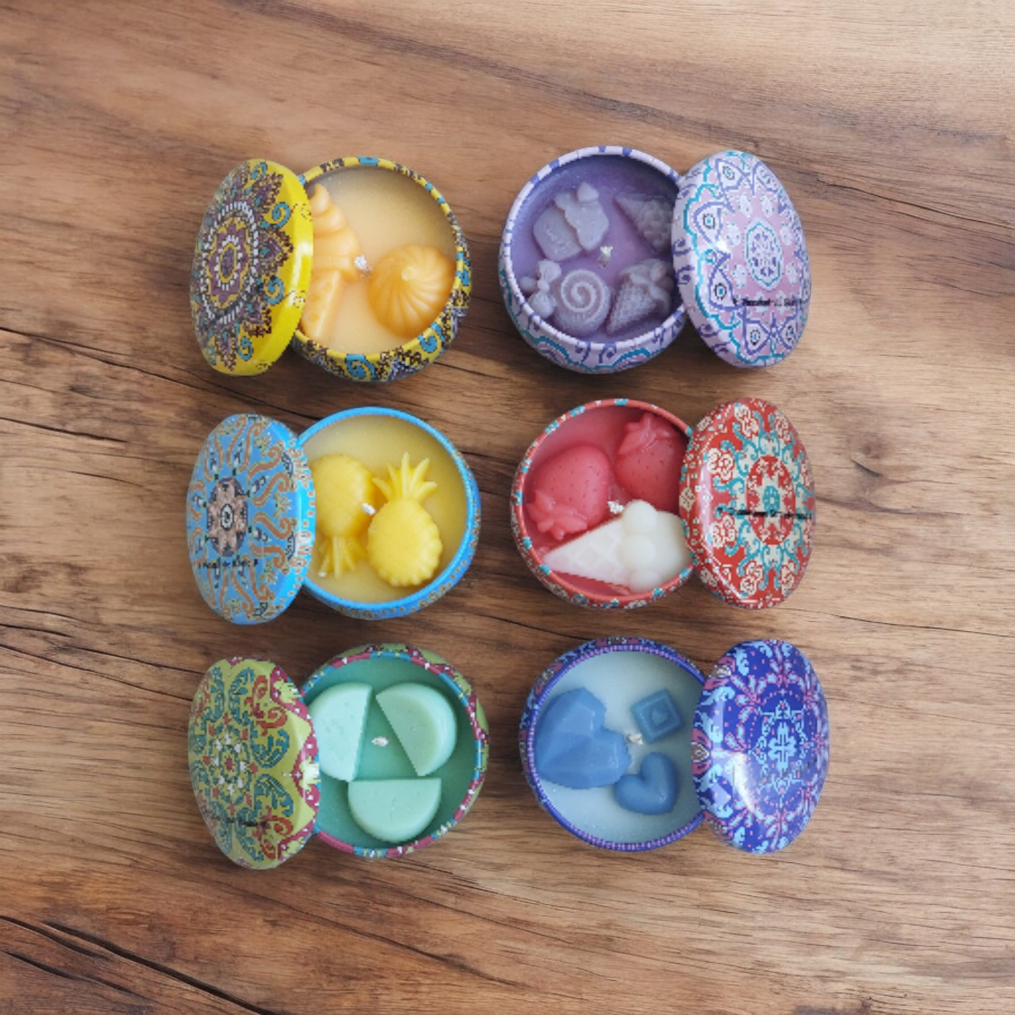 Scented Soy Candles - Little Persian-Style Tin Collection