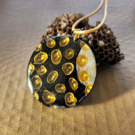 LUNAR ECHO PENDANT - ARTISAN POLYMER CLAY