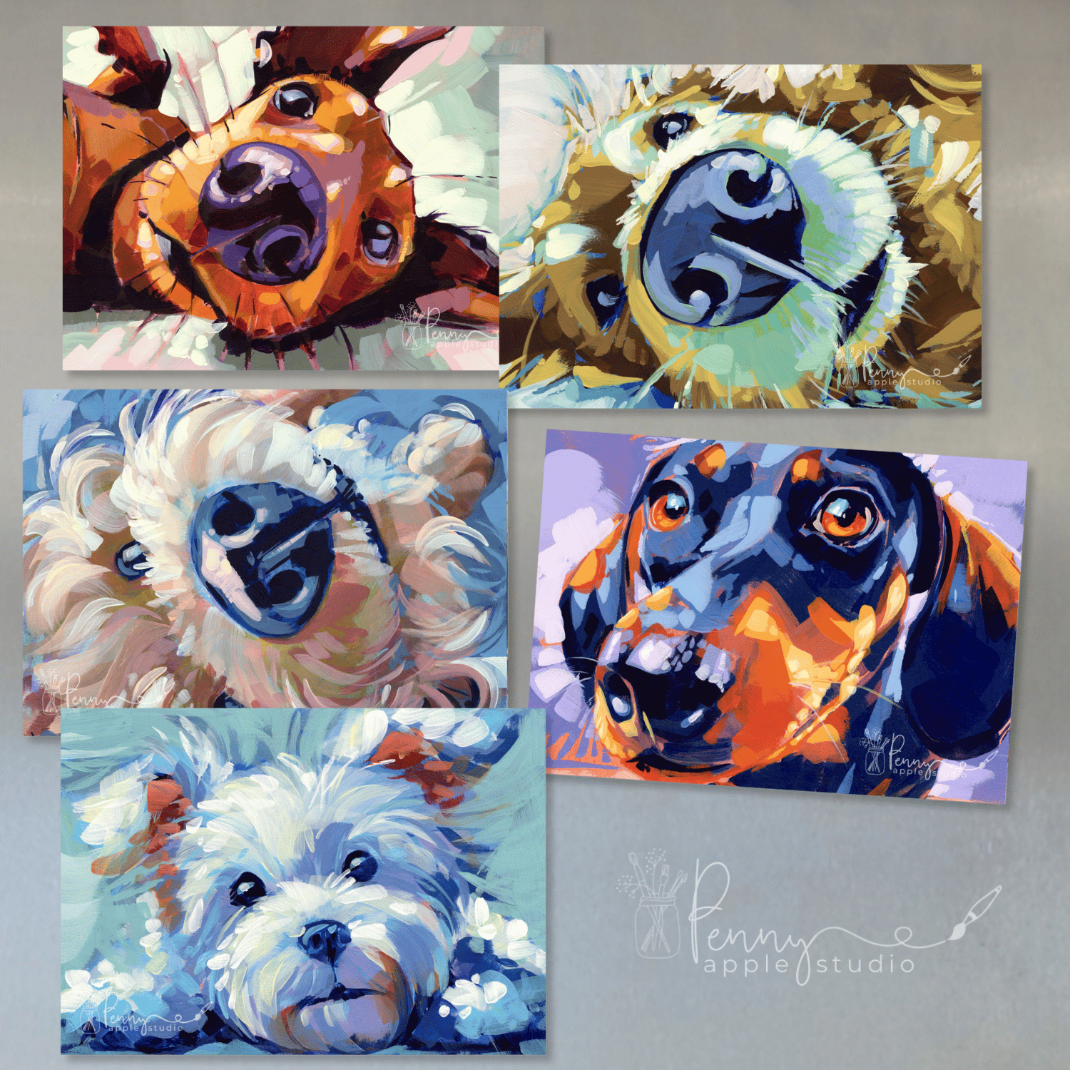 (1) Puppy Dog Fridge Magnet – You Choose