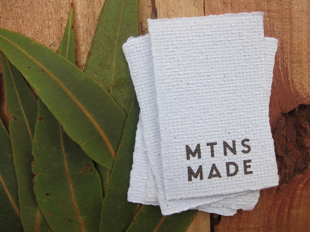 Handmade Recycled paper cards, DIY business tags (50)