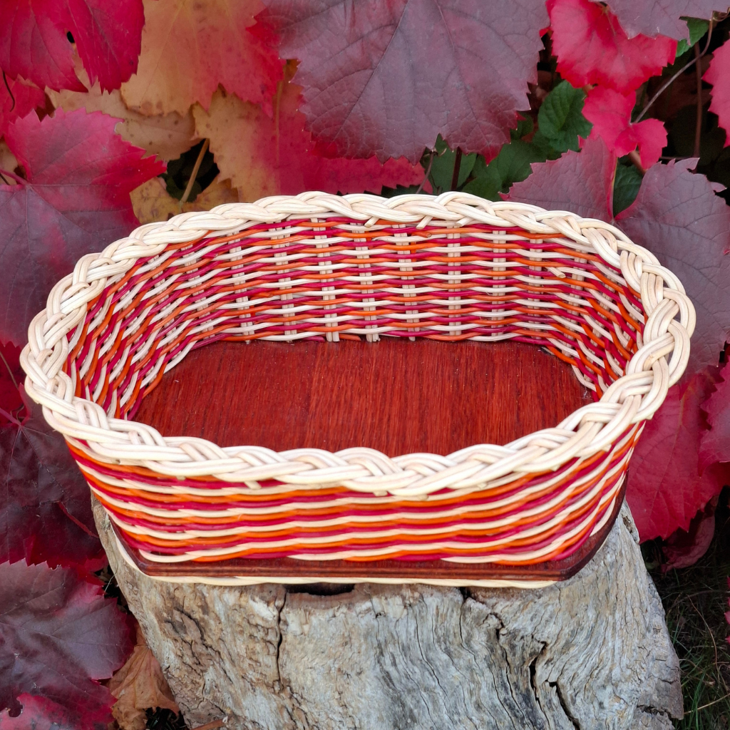 Bread basket red orange.