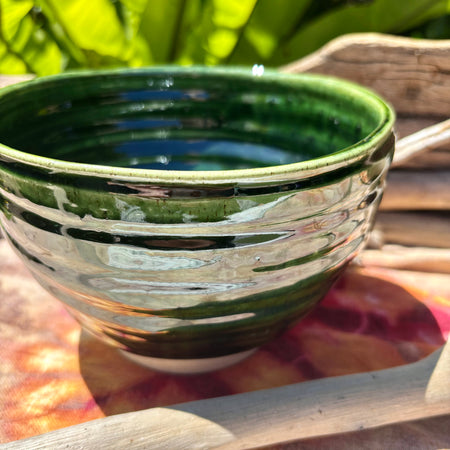 Emerald Planter Pot Handmade