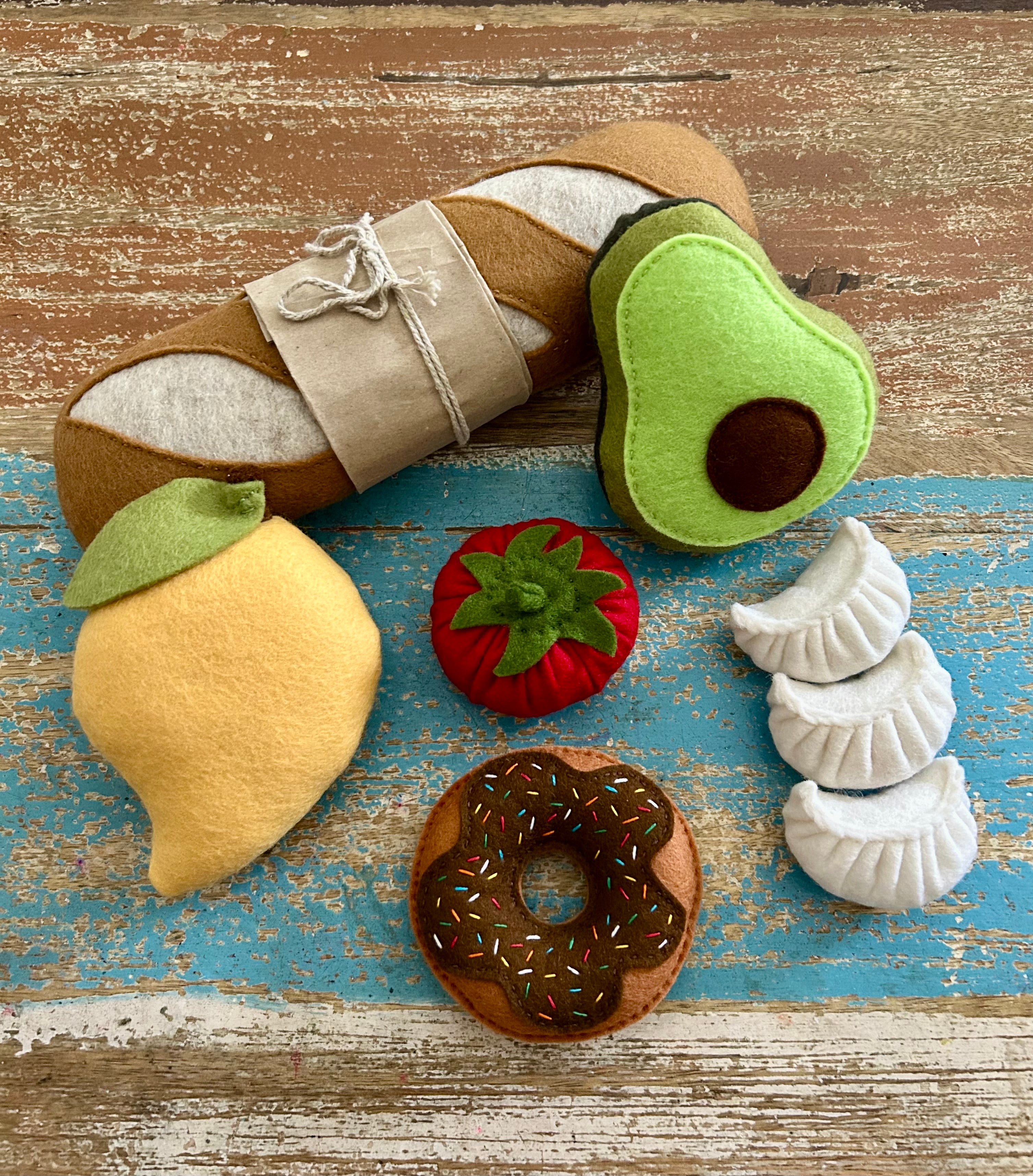 Little chef value bundle, toddler gift, felt play food