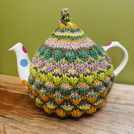 Teapot Cosy - Earthy tones - 100% wool V.2