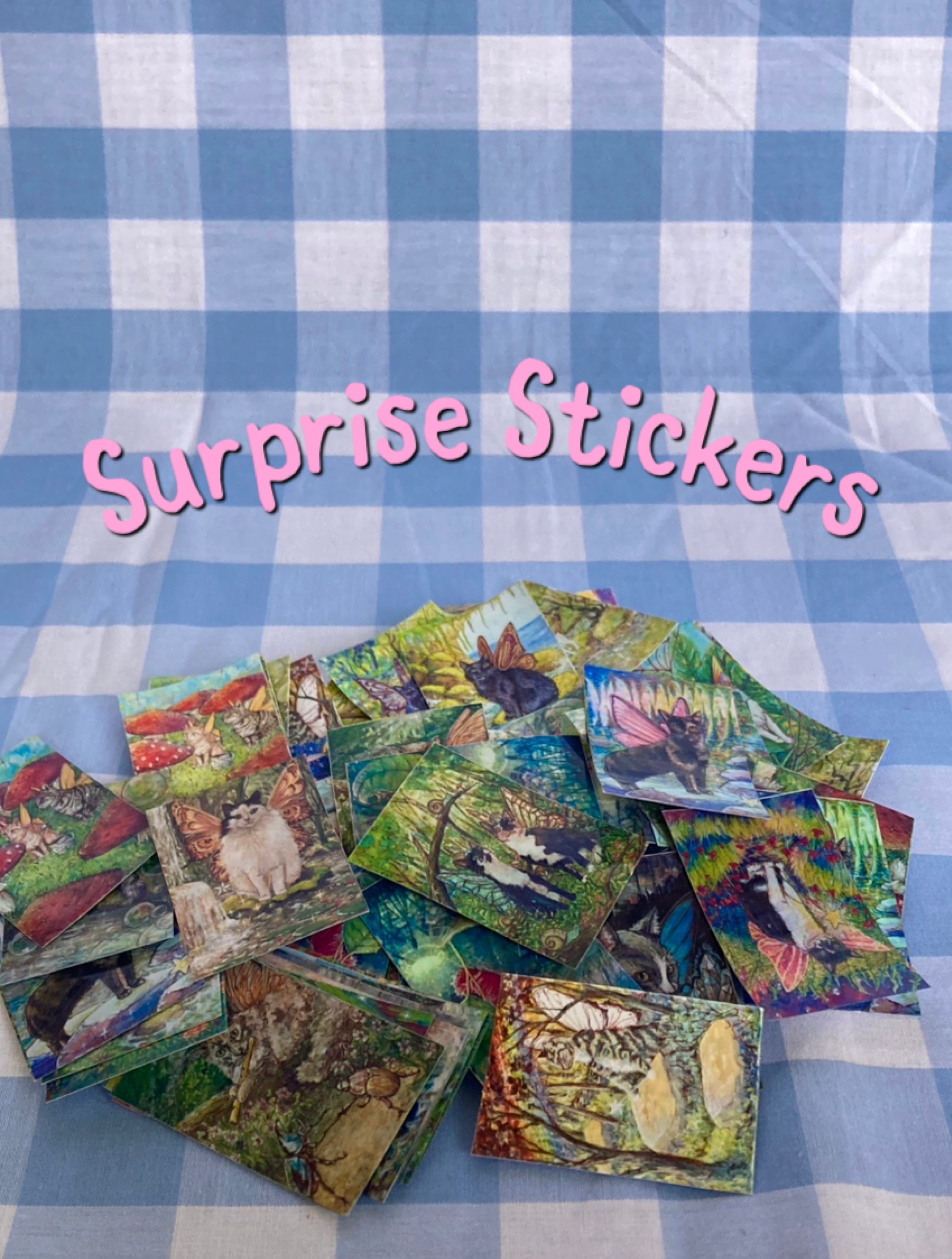 Surprise Fairy Cat Vinyl Mini Stickers