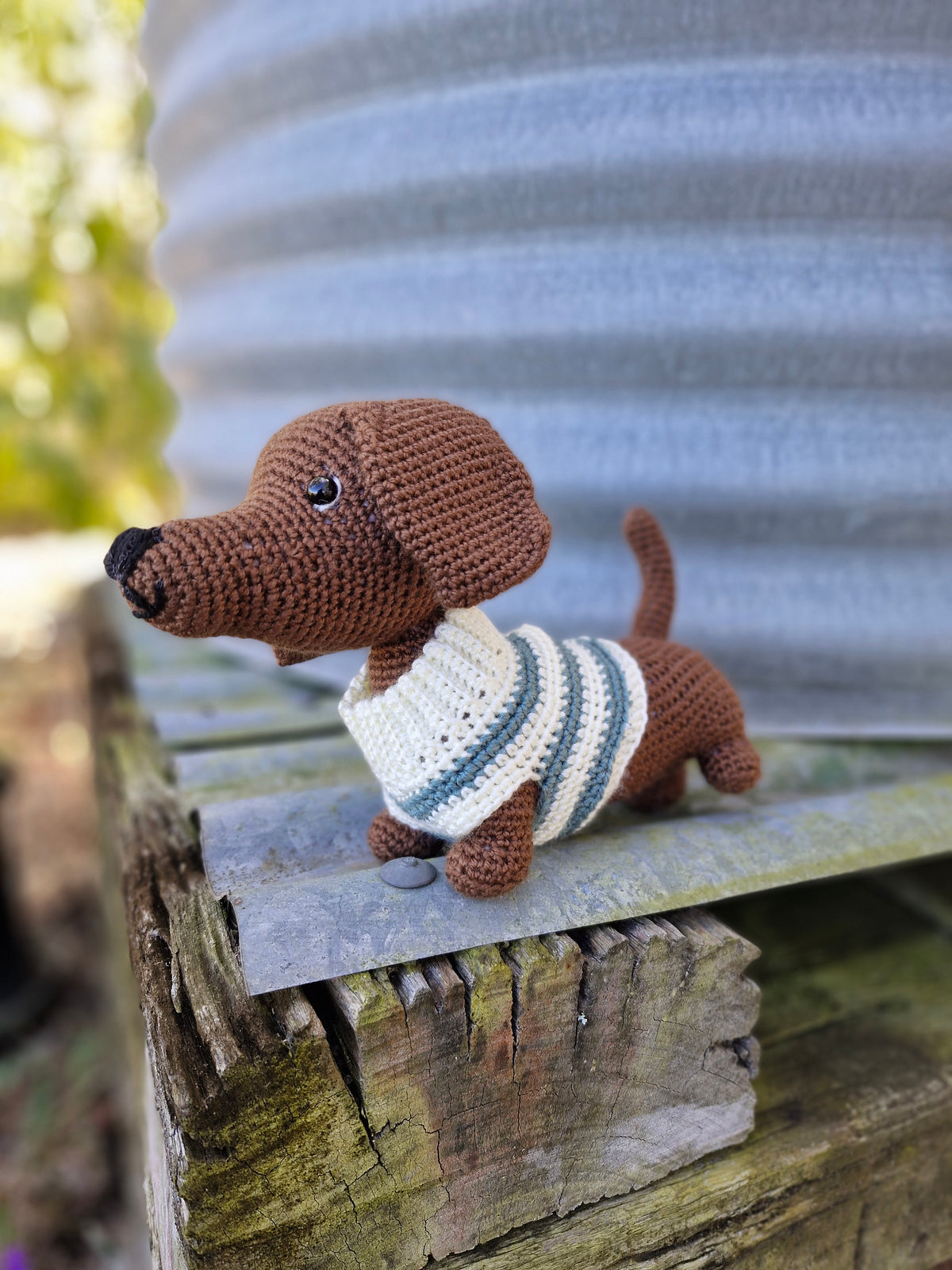 Super cute Hand crochet Dachshund Dog (Sausage Dog)