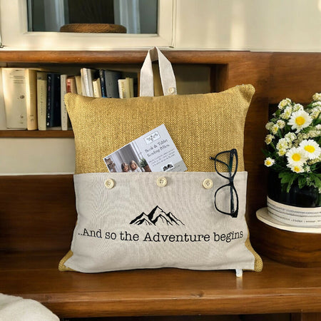 Adventure begins- Book/tablet Reading Cushion