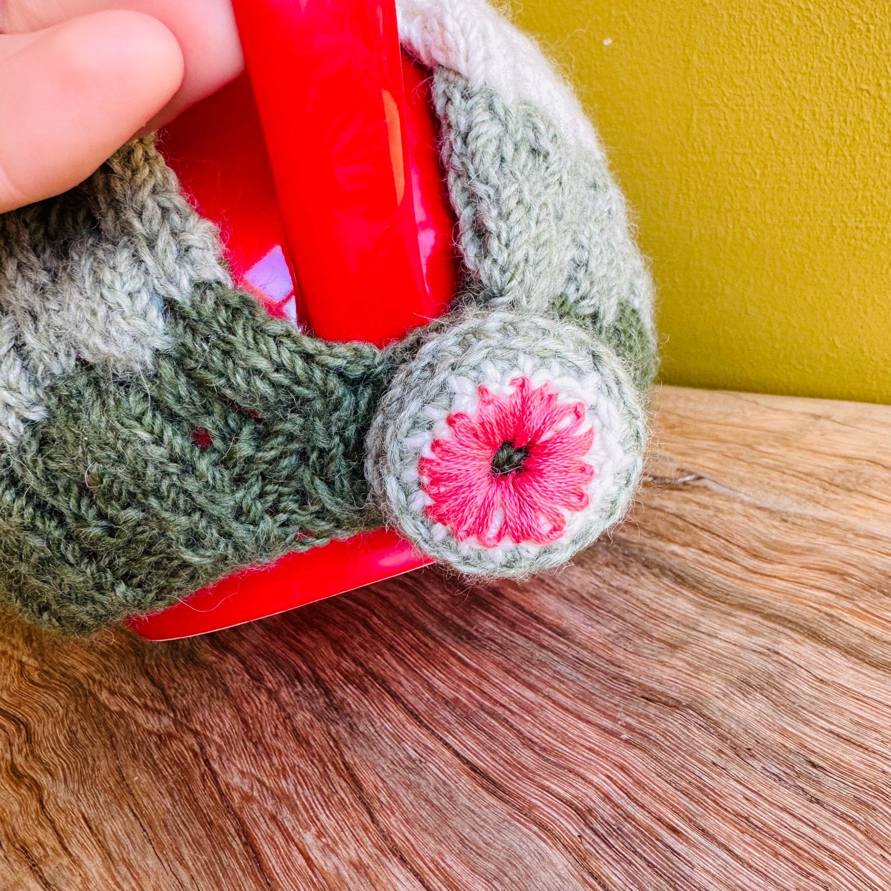 Teapot Cosy - Australian Alpine Greens - Alpaca/Merino - 4 cups