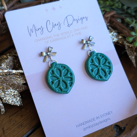 Green Ornament Dangles