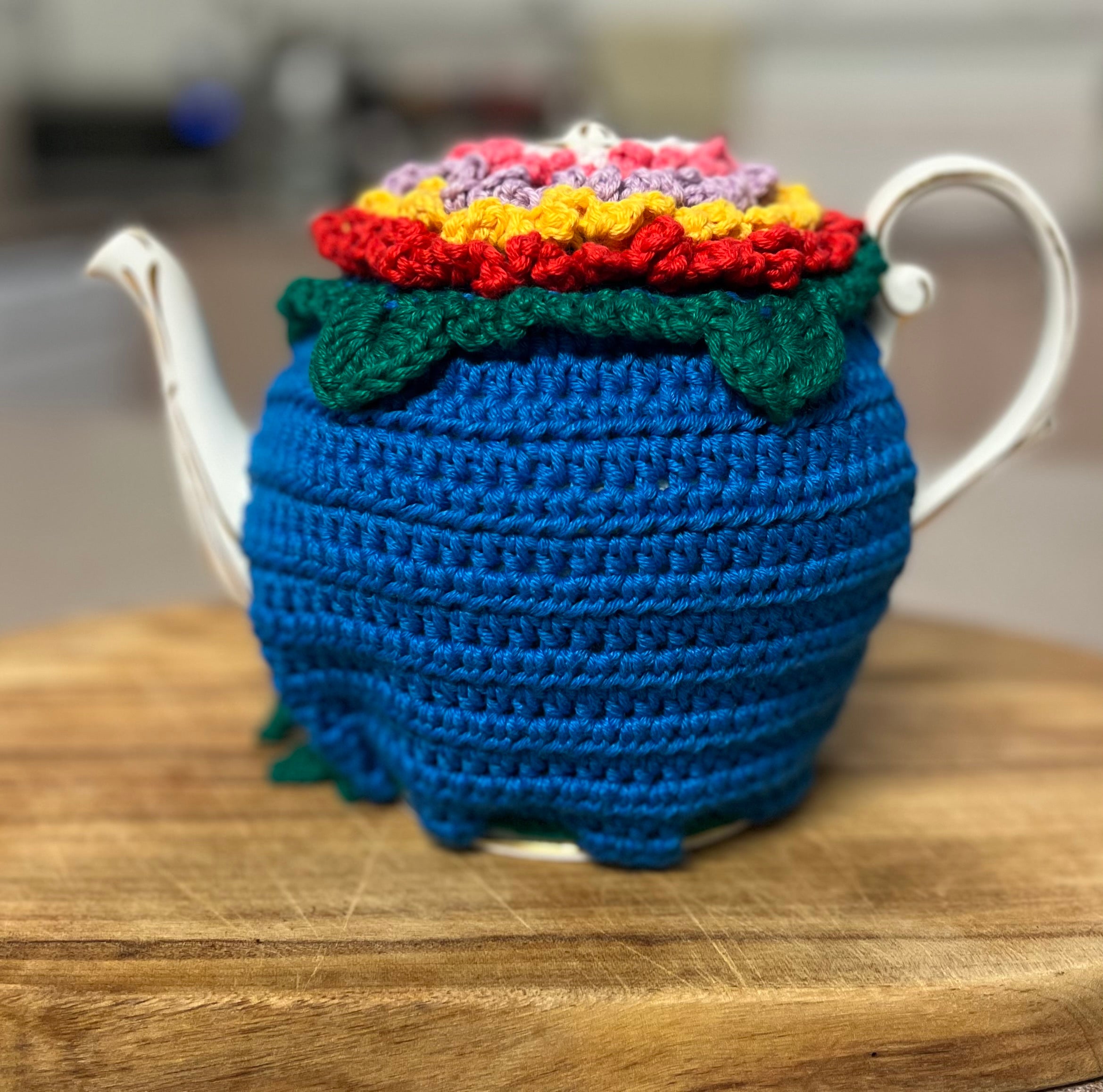 Crochet Teapot Cosy - 4 different designs