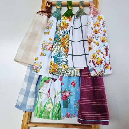 Kitchen Hand Towel | Hanging | Cotton | SINGLE LAYER | 9 Styles - 10-18