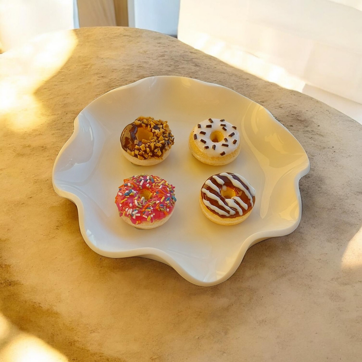 Decorative Fridge Magnets | Polymer Clay Miniature Donuts | Food Inspired