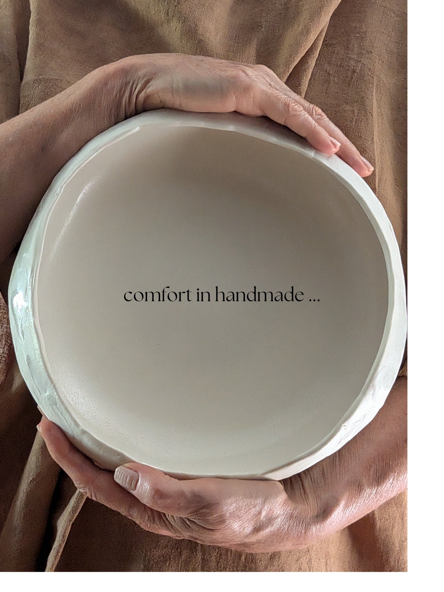 White Porcelain Serving Bowl | function • comfort • handformed