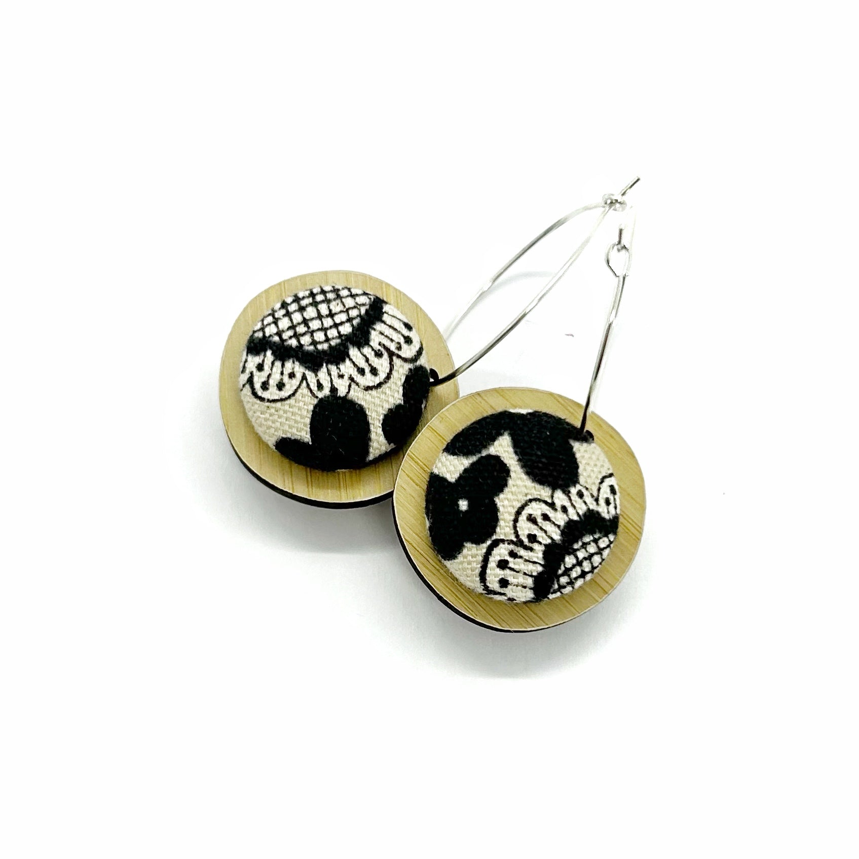 Double Sided Pebble Earrings