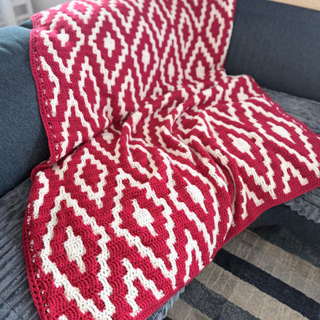 #001 - Cut Diamond Throw / Blanket