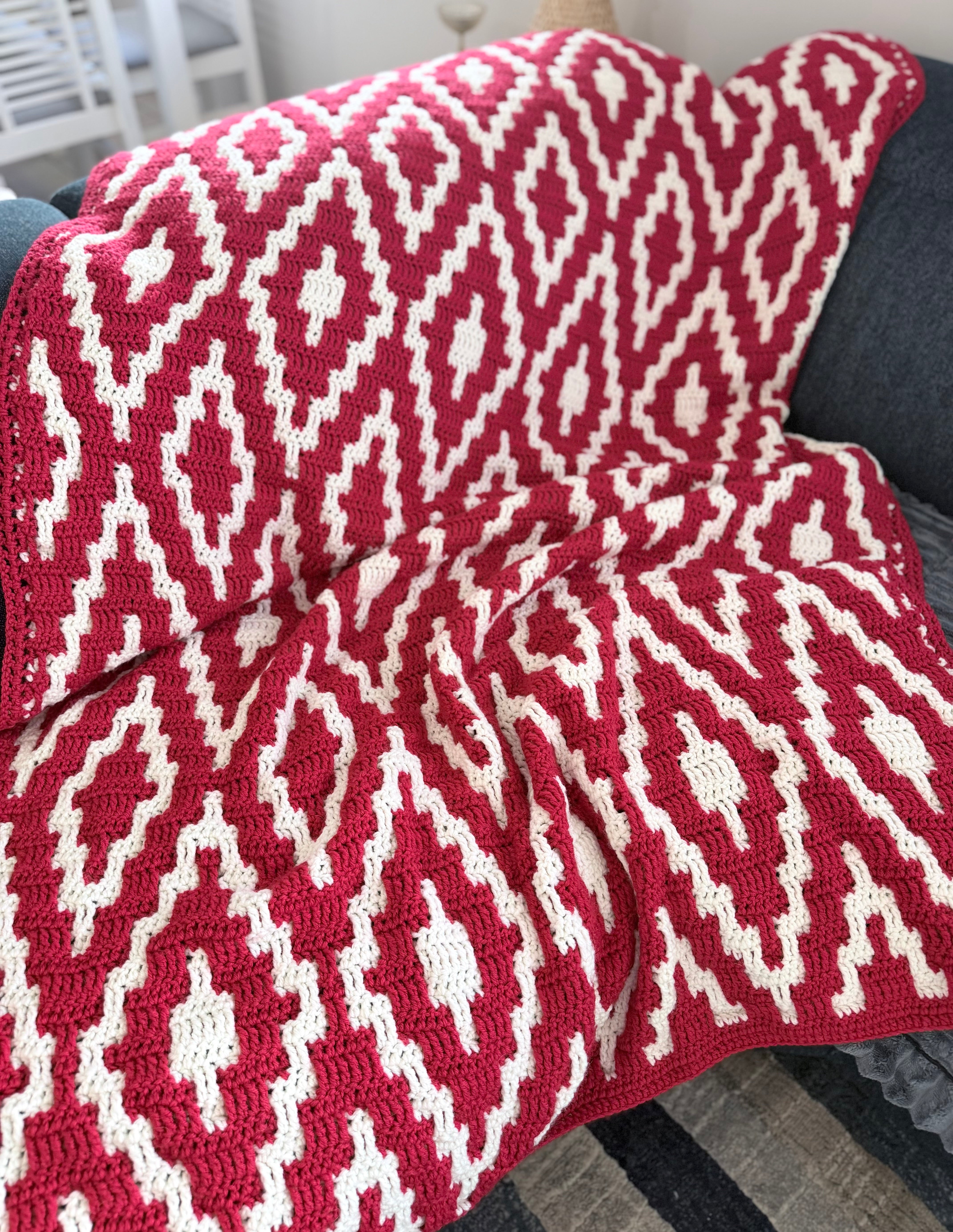 #001 - Cut Diamond Throw / Blanket