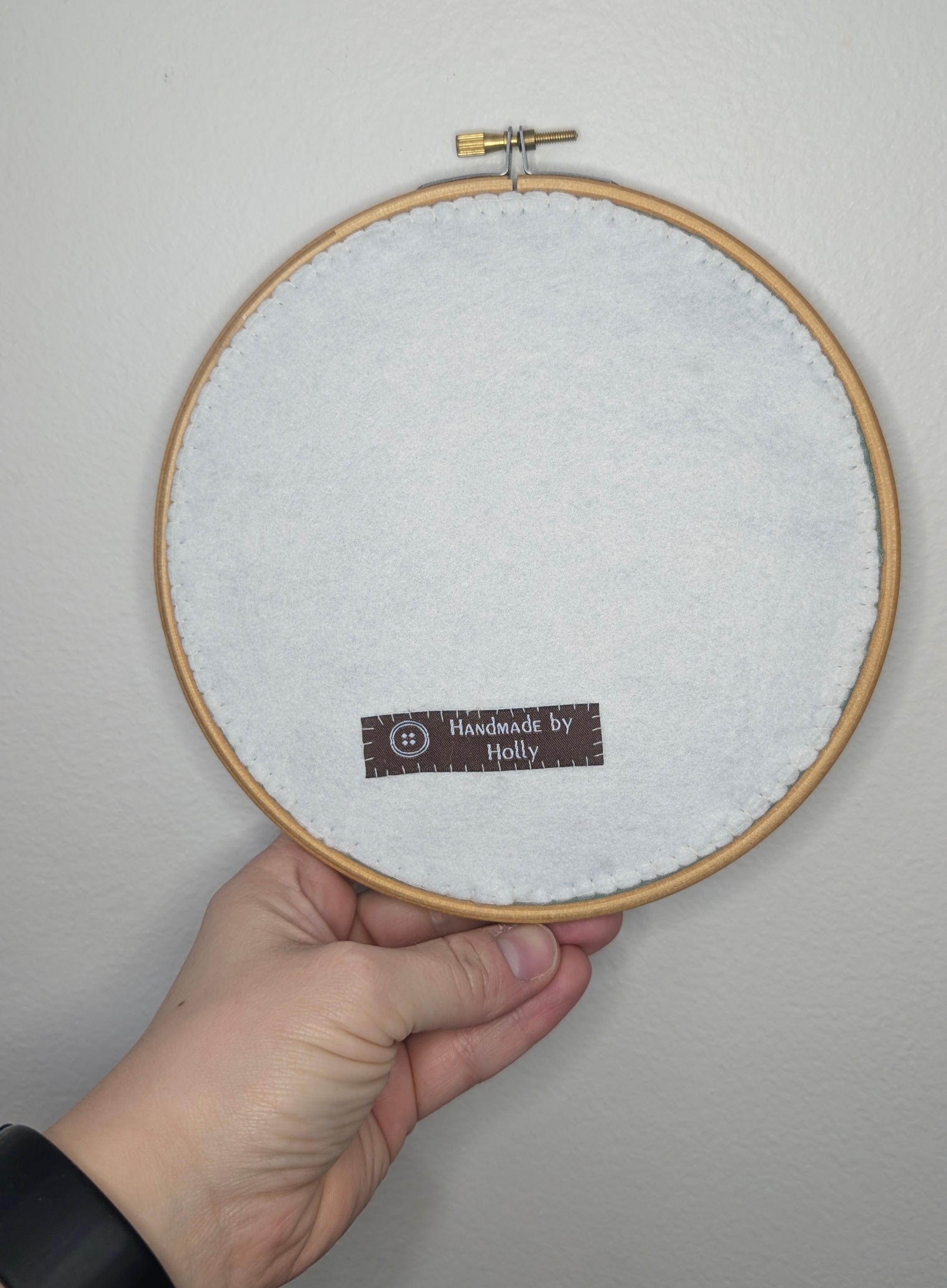 Hand sewn monochrome embroidery, Italian Greyhound in 7" hoop