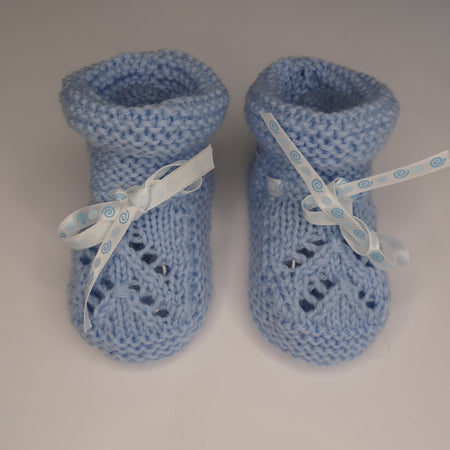 Light Blue Baby Bootees