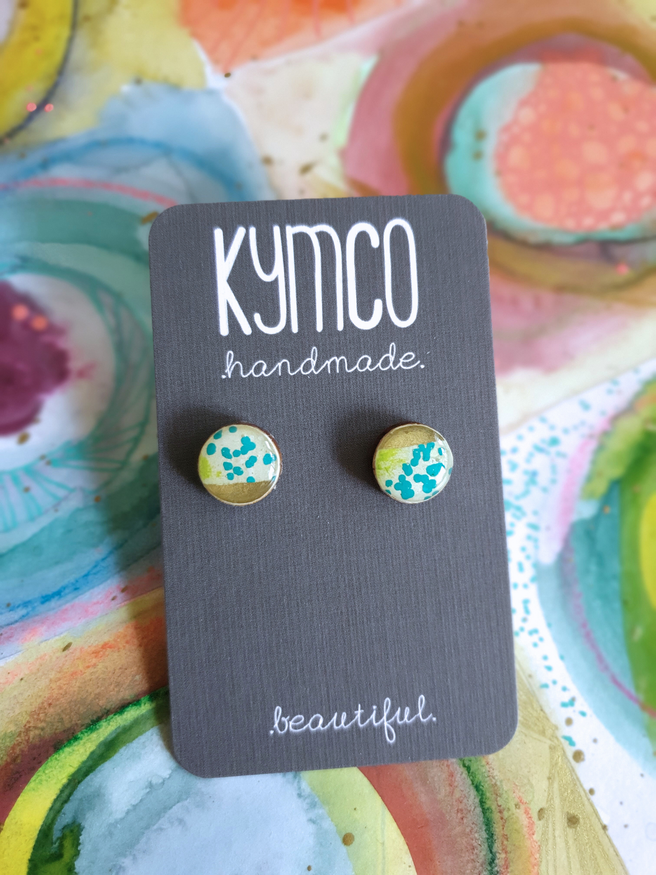 The Tutti Frutti Collection | Resin art jewellery| Stud earrings | Pendants | Brooches