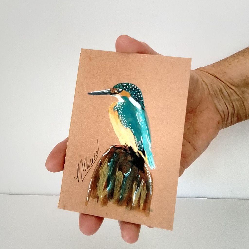 Handpainted Pocket Notebooks. Single or Set of 3. Bird and Animal designs