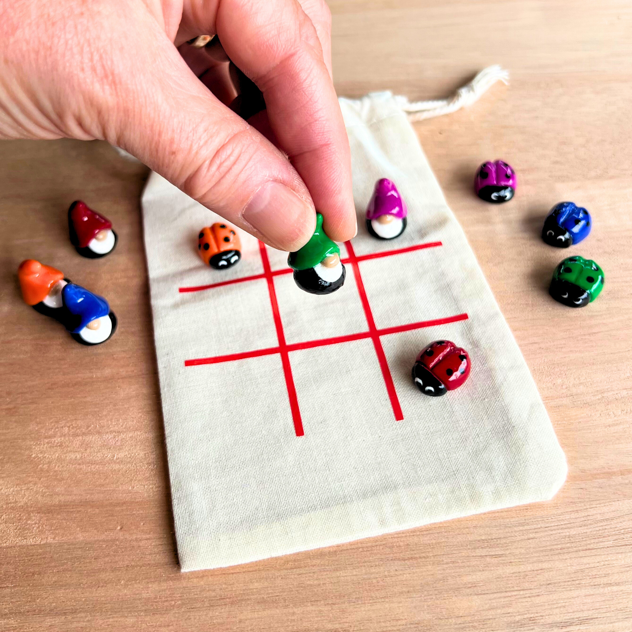 Sweet mini gnomes and ladybugs (set of 10)