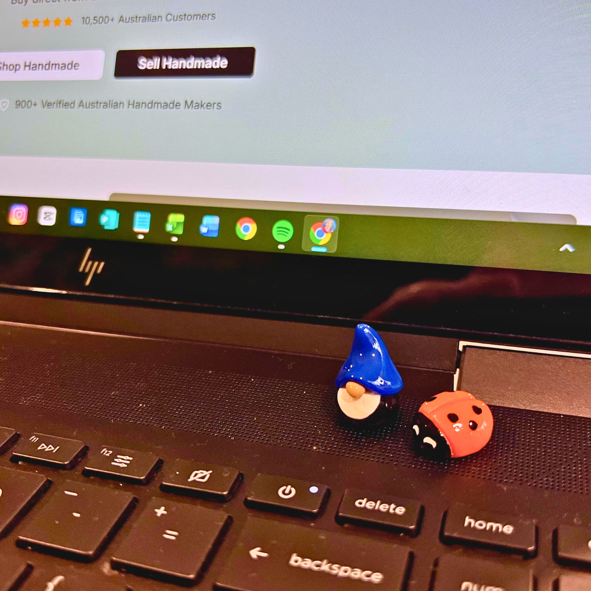 Sweet mini gnomes and ladybugs (set of 10)