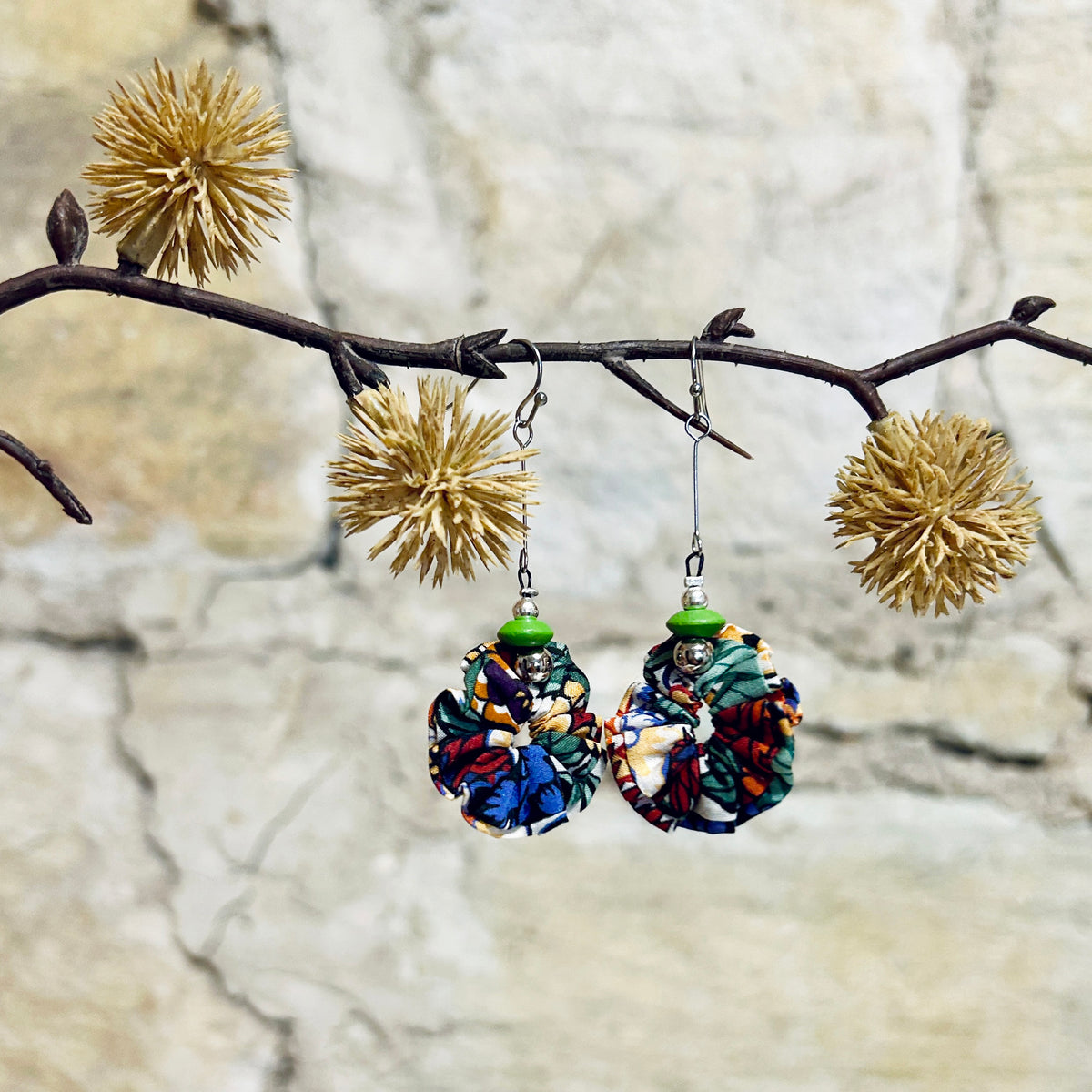 Earrings Colourful Textiles - EC-617 EC-618 EC-619