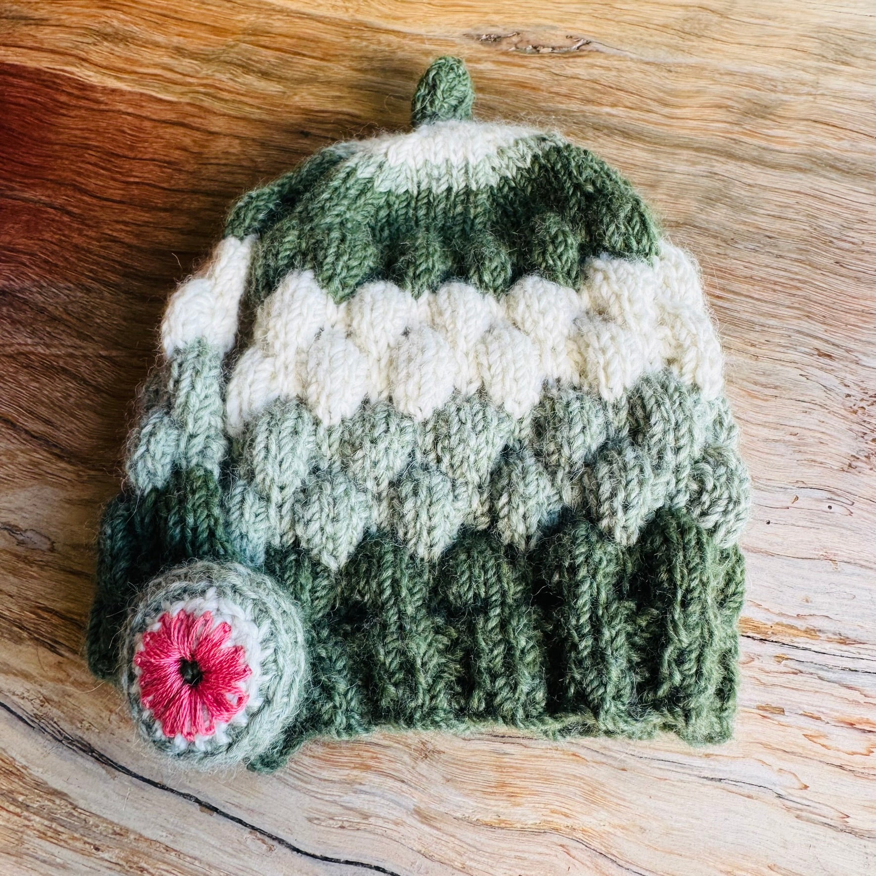 Teapot Cosy - Australian Alpine Greens - Alpaca/Merino - 4 cups