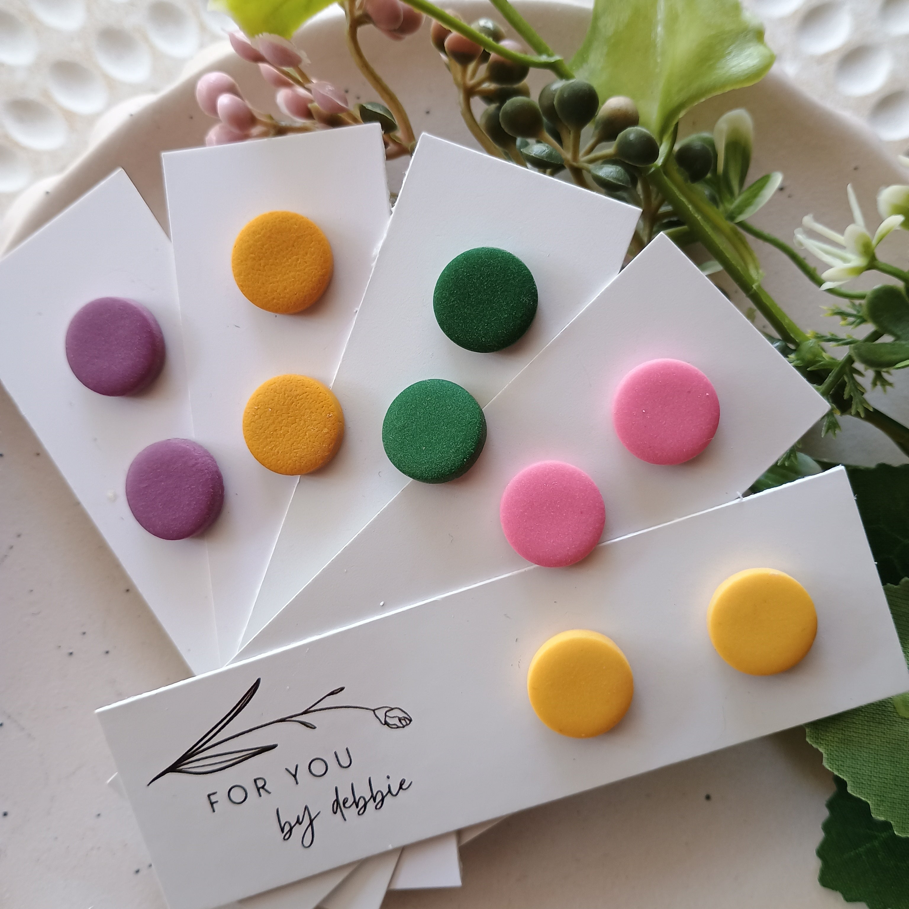 Medium stud earrings- assorted