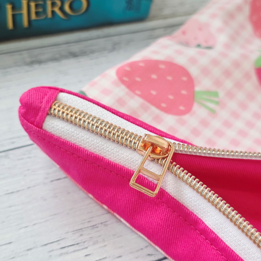 Strawberry Book Bag / Library Bag